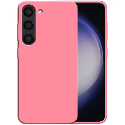 Image de Smartphonica Étui en silicone pour Samsung Galaxy S23
  Plus avec intérieur souple - Rose