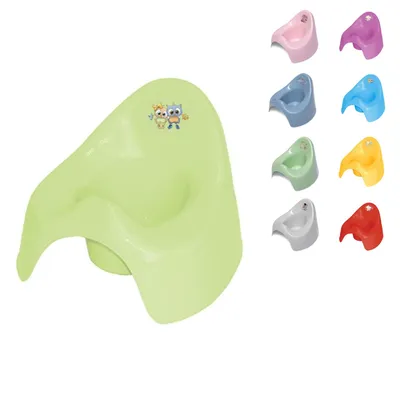 Image de Lorelli Pot en plastique inoffensif, protection contre les éclaboussures, facile à nettoyer vert clair
