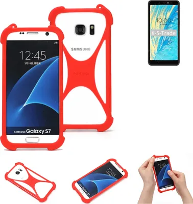 Produktbild von K-S-Trade Handy-Hülle kompatibel mit BQ Mobile BQ-5740G Spring Schutz-Hülle Bumper Silikon Schutz Hülle Cover Case Silikoncase Silikonbumper TPU