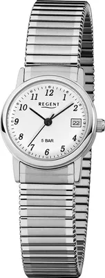 Produktbild von Regent F-888 Damenuhr mit Zugband Silberfarben