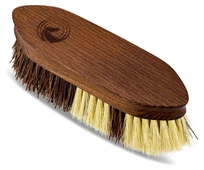 Produktbild von Wurzelbürste – Pferdebürste aus Holz mit Kokosfaser- und Sisalborsten für effektive Fellpflege