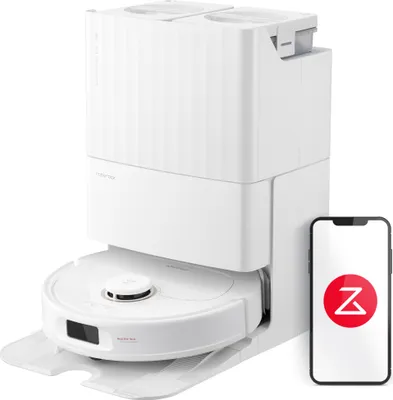 Zdjęcie produktu dla Roborock Qrevo Pro 7000 Pa Robot Odtłuszczający z Dokowaniem All-in-One, Mycie Mopa Gorącą Wodą 60°C, Unoszącą się Szmatką (10 mm), Aplikacja (Biały)