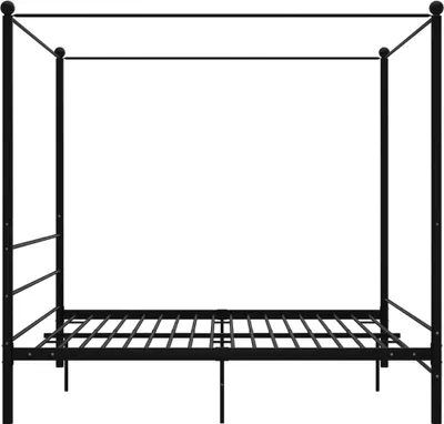 Produktbild von "2026 Aktion"Himmelbett - CLORIS - Doppelbett - Robust und langlebig - Schwarz Metall 180x200 cm - Einfache Montage -   - NeuMöbel6527532