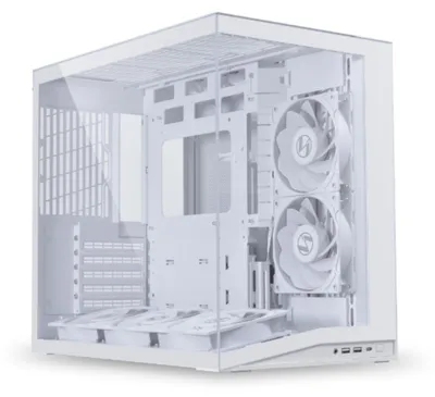 Produktbild von Lian Li 011 Dynamic Mini O11D mini V2 Flow, Mini Tower, PC, Weiß, ATX, micro ATX, Mini-ATX, Aluminium, Netz, Gehärtetes Glas, 16 cm