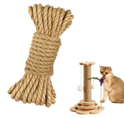 Image de Solidchoice - Corde en jute, 10 mm x 10 m, idéale pour les travaux de bricolage et le jardinage