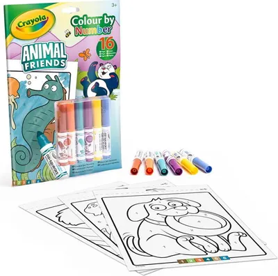 Immagine prodotto di Crayola - Animali da colorare che lasciano gli amici + pennarelli