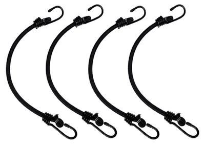Produktbild von 4 Stück Elastische Gepäckgurte mit Haken für 16 Zoll Fahrräder, Motorräder und Camping