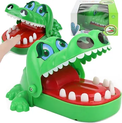 Produktbild von Krokodil beim Zahnarzt Handbeißendes Krokodil Spiel Zahnarzt Krokodilzahn Geschicklichkeitsspiel für Kinder für Mädchen Jungen Geschenk Retoo