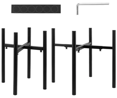 Produktbild von Set aus 2 verstellbaren Pflanzenständern aus Metall