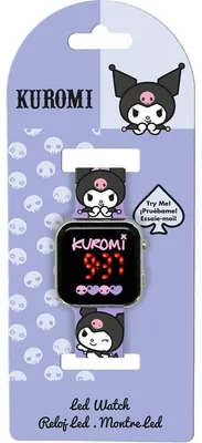 Productafbeelding van KIDS EUROSWAN Kuromi digitaal LED horloge KU00001 91714