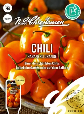 Artikelbild 1 von 'Chili Habanero Orange' aus der Kategorie Gemüsesamen