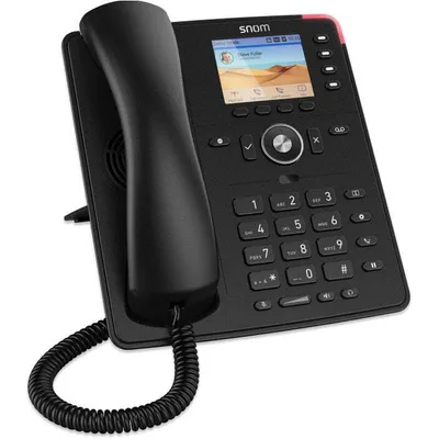 Image de Snom D713, téléphone IP, noir, combiné filaire, écran TFT, Gigabit Ethernet