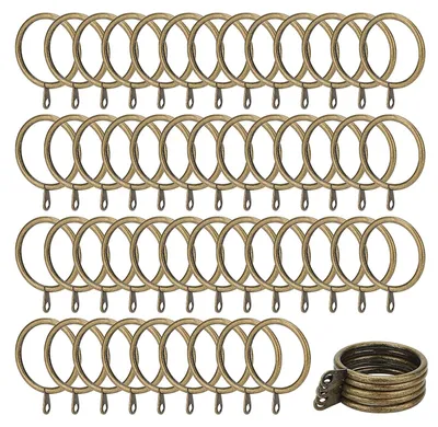 Produktbild von Set von 100 Messing Gardinenringen - 38mm Innendurchmesser für Einfaches Gleiten