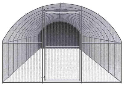 Immagine prodotto di vidaXL Pollaio da esterno 3x16x2 m Acciaio zincato