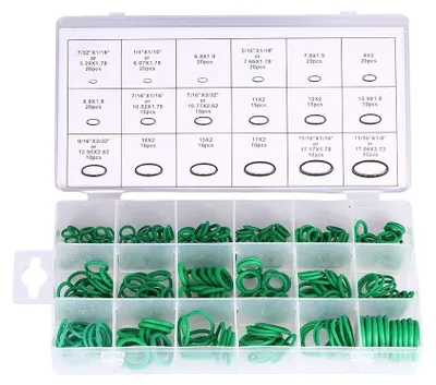 O-Ring-Set 270 Stück 18 Größen grün HNBR für Auto AC