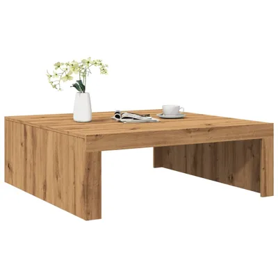 Produktbild von Couchtisch Wohnzimmer - Kaffeetisch - Artisan-Eiche 100x100x35 cm Holzwerkstoff - Sofatisch CC31700
