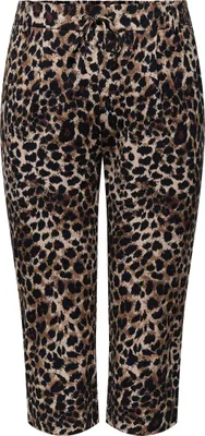 Produktbild von ONLY CARMAKOMA Capri Hose mit Kordelzug und Leopardenmuster  Größe: 46