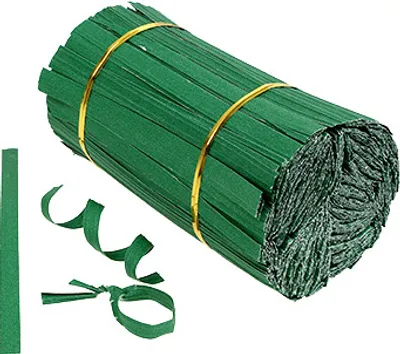Produktbild von Bindestreifen Mini Grün 2er-Draht 15cm 1000St - Perfekt für Garten, Floristik & Weinanbau, 1000 Stück