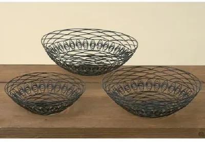 Produktbild von Korb Obstkorb Obstschale Brotkorb Drahtkorb Dekokorb Eisen Ø 30 cm