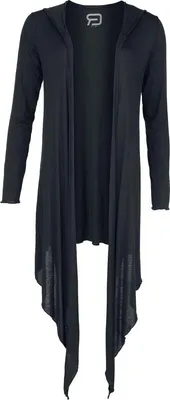 Produktbild von RED by EMP Damen schwarzer Cardigan mit Kapuze L