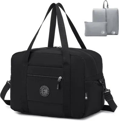 Imagen del producto de Bolsa de viaje plegable, impermeable, de 40x30x25 cm, 30 litros, ideal como equipaje de mano para viajes