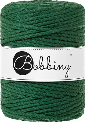 Zdjęcie produktu dla Bobbiny 3PLY Macramé Rope 5 mm 100 m Pine Green Sznurek