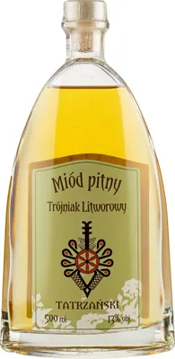 Image de Trojniak Tatrzanski Litworowy 500 ml | Met Honigwein Met Honigmet | 500 ml | 13% d'alcool | nalewkatatrzanska.pl | Geschenkidee | 18+