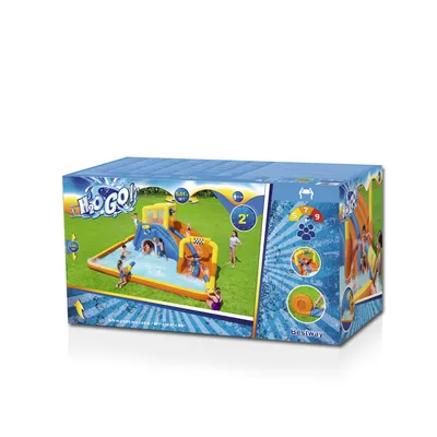 Produktbild von Bestway® H2OGO!® Mega-Wasserpark Speedway™ mit Dauergebläse 551 x 502 x 265 cm