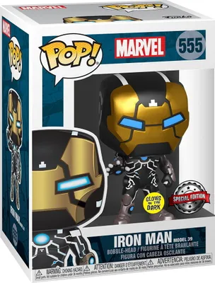 Produktbild von Marvel - Iron Man 555 Special Edition Glows in the Dark - Funko Pop! - Vinyl Figur