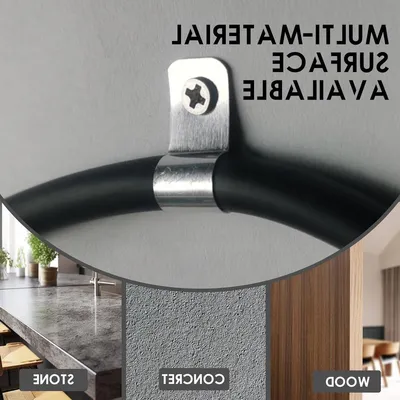Set von 25 Edelstahl Kabelclips mit verschiedenen Durchmessern