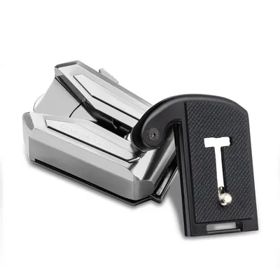 Image de Walimex pro Clip de caméra avec V-Dock pour ceinture & plaque à dégagement rapide I Holster en métal, compatible Arca-Swiss, avec sécurité caméra, charge max 5kg, pour ceinture jusqu'à 50mm
