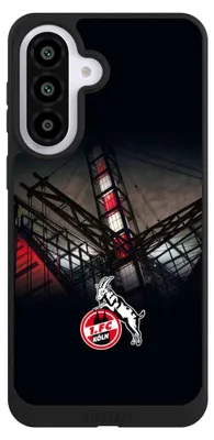 Produktbild von NIVOCASE Handyhülle für Samsung Galaxy A57 5G  Hülle NIVOpure Case Schwarz 1. FC Köln Offizielles Lizenzprodukt Stadion