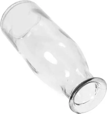 Produktbild von Flasche ca 150ml H14cm Ø4,8cm klar Glas Vase Milchflasche Blumenvase Dekoflasche
