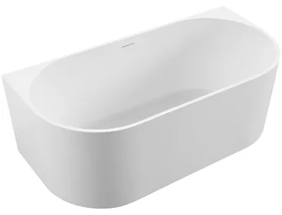 Immagine prodotto di CERANO - Vasca da bagno freestanding in acrilico Bianco, a parete - bianco lucido - 180x80 cm