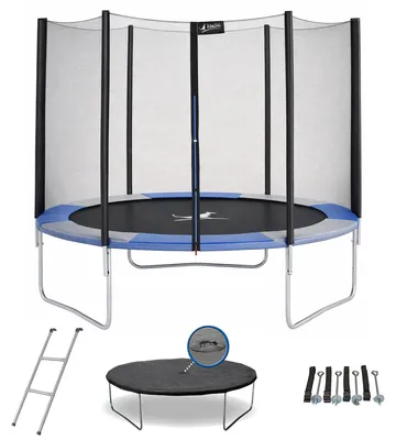 Immagine prodotto di Trampolino Ø 300 cm con scaletta, copertura e kit di ancoraggio - RALLI 300