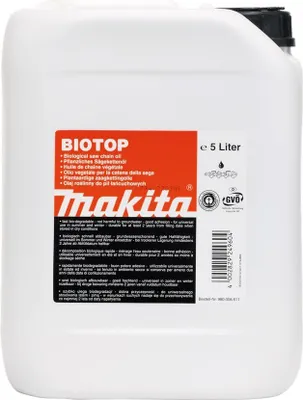 Image de Makita 980008611 Huile pour chaîne de tronçonneuse Biotop, 5 litres