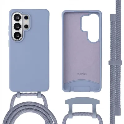 Zdjęcie produktu dla imoshion Kolorowa obudowa tylna z odpinanym sznurkiem i MagSafe do Samsunga Galaxy S26 Ultra – Ash Blue