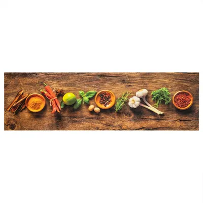 Immagine prodotto di Tappeto da Cucina Lavabile Spezie 45x150 cm Velluto
