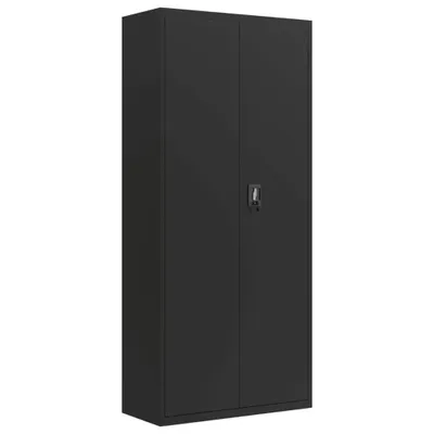Image de Classeur noir 90x40x200 cm acier