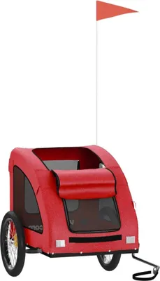 Produktbild von Langlebige Fahrradanhänger Hunde Rot Oxford-Gewebe und Eisen - Möbel230738 - Fahrradanhänger