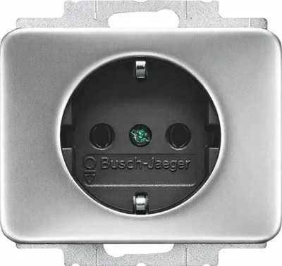 Produktbild von Busch-Jaeger SCHUKO-Steckdose Alpha titan, 20 EUC-266