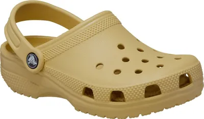 Zdjęcie produktu dla Crocs 206990 Classic – klapki drewniane, beżowe, rozmiar 27–28, dziewczęce, beżowe, rozmiar 27–28
