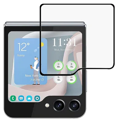 Image de Pour Samsung Galaxy Z Flip7 FE / Flip6 5G : verre de protection 3D intégral pour petit écran