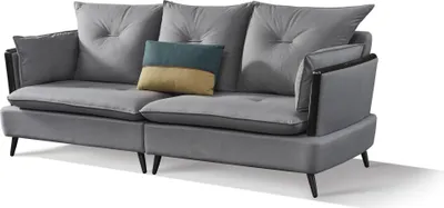 Image de Canapé 2 places Design Canapés Coussins Canapé Textile Relax Siège moderne Deux places