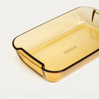 Zdjęcie produktu dla HOMLA Forma AURELA prostokątna, ryflowana, 34,5x20,5x6 cm 2800 ml