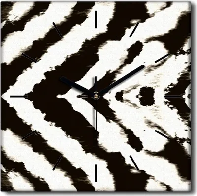 Produktbild von Coloray Uhr auf Leinwand 30x30 cm Wand Uhr Dekoration Wohnzimmer Segeltuch schwarze Hände -Japan Kunstkunst