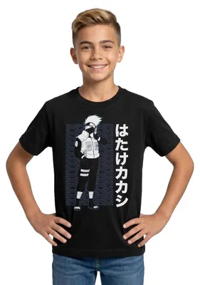 Produktbild von Spreadshirt Naruto Cooles Design Mit Kakashi Teenager T-Shirt, 134/146 (9-11 Jahre), Schwarz