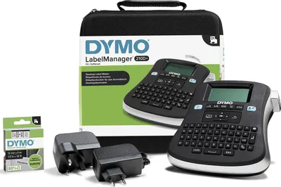 Productafbeelding van DYMO LabelManager 210D+ in een handige koffer met QWERTY-toetsenbord