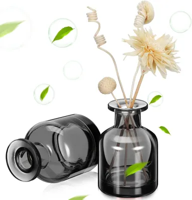 Produktbild von Set aus 2 Glasflaschen für Duftdiffusor 150ml wiederverwendbar