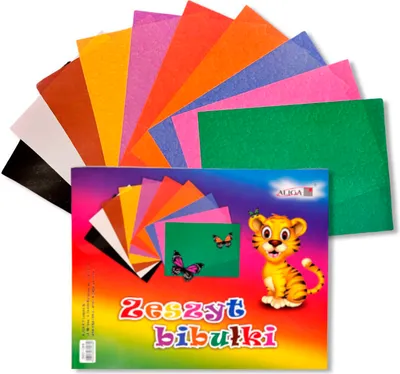 Produktbild von Seidenpapierbogen - A4-Block, 10 Farben